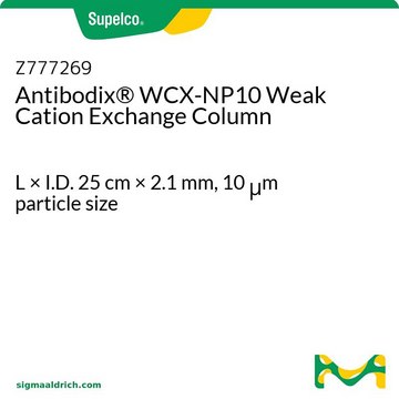 Antibodix&#174; WCX-NP10 Weak Cation Exchange Column L × I.D. 25&#160;cm × 2.1&#160;mm, 10&#160;&#956;m particle size