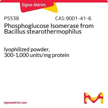 Phosphoglucose Isomerase from Bacillus stearothermophilus lyophilized powder, 300-1,000&#160;units/mg protein