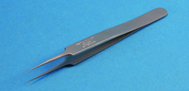 Jewelers forceps, Dumont No. 5 L 4 1/4&#160;in., Inox alloy