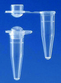 BRAND&#174; PCR tubes capacity 0.2&#160;mL, yellow tube, individual, attached flat cap