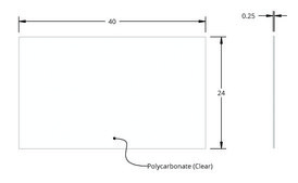 Grace Bio-Labs HybriSlip&#8482; hybridization cover L × W × thickness 24&#160;mm × 40&#160;mm × 0.25&#160;mm, pkg of 1000&#160;ea