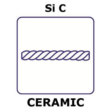 Silicon carbide fiber, tex number 209, length 1 m, filament diameter 0.015mm