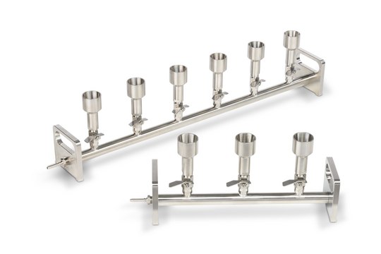 Whatman&#174; multiple vacuum filtration device 6-place, 6-place manifold, stainless steel