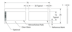 Grace Bio-Labs ONCYTE&#174; AVID&#8482; nitrocellulose film slides 2 (Pads), film L × W 32&#160;mm × 15&#160;mm