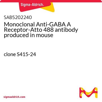 Monoclonal Anti-GABA A Receptor-Atto 488 antibody produced in mouse clone S415-24