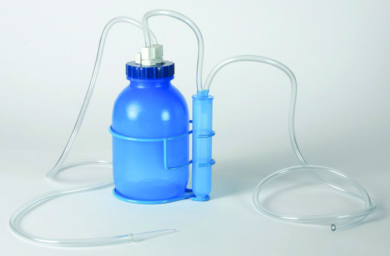 Scienceware vacuum aspirator bottle with trap pkg of 1&#160;ea, capacity 0.5&#160;gal (1.9&#160;L)