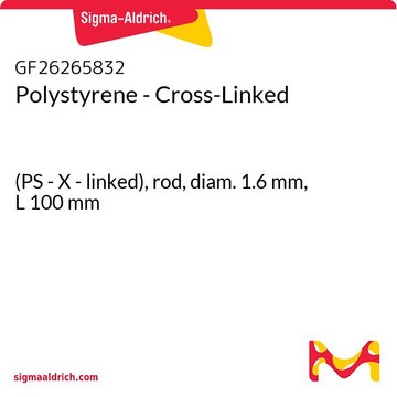 Polystyrene - Cross-Linked (PS - X - linked), rod, diam. 1.6&#160;mm, L 100&#160;mm