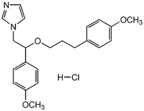 SKF-96365, Hydrochloride Inhibits receptor-mediated Ca2+ entry in activated platelets, neutrophils, and endothelial cells at concentrations that do not affect internal Ca2+ release.