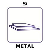 Silicon sheet, 10x10mm, thickness 0.5mm, single crystal, -100, 100%