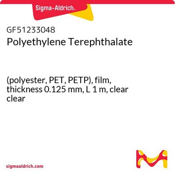 Polyethylene Terephthalate (polyester, PET, PETP), film, thickness 0.125&#160;mm, L 1&#160;m, clear clear