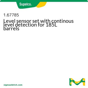 Level sensor set with continous level detection for 185L barrels