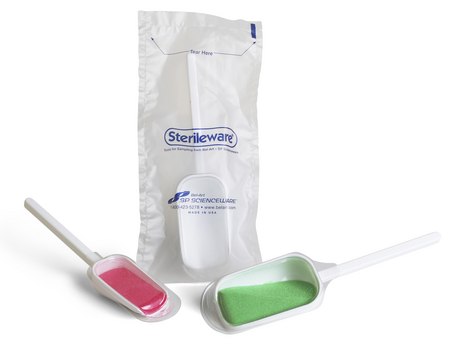 SP Bel-Art&#174; Sterileware&#8482; Scoop Sampling System Snap-on lid contains sample in scoop, nominal capacity 125&#160;mL (4&#160;oz), pack of 100&#160;ea (individually wrapped)