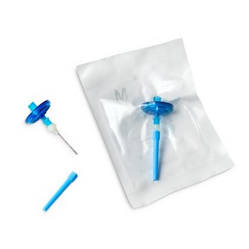 Millex&#8482; hydrophobic PTFE syringe filter pore size 0.2&#160;&#956;m, diam. 25&#160;mm, sterile, outlet needle