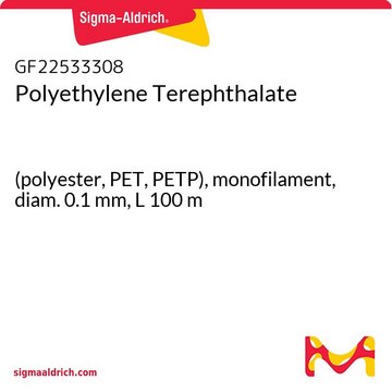 Polyethylene Terephthalate (polyester, PET, PETP), monofilament, diam. 0.1&#160;mm, L 100&#160;m