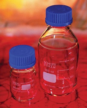 Duran&#174; laboratory bottles, with caps capacity 100&#160;mL, blue PP screw cap and pouring ring