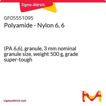 Polyamide - Nylon 6, 6 (PA 6,6), granule, 3&#160;mm nominal granule size, weight 500&#160;g, grade super-tough