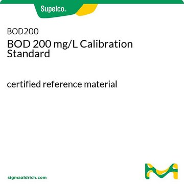 BOD 200 mg/L Calibration Standard certified reference material