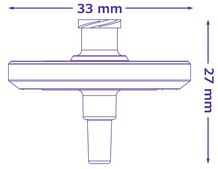 Millex&#8482; PVDF syringe filter pore size 0.22&#160;&#956;m, diam. 33&#160;mm, sterile, hydrophilic
