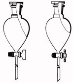 Lenz&#174; Bistabil&#174; separating funnel capacity 100&#160;mL, joint: ST/NS 19/26, PTFE key, graduated