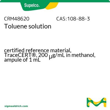 Toluene solution certified reference material, TraceCERT&#174;, 200&#160;&#956;g/mL in methanol, ampule of 1&#160;mL