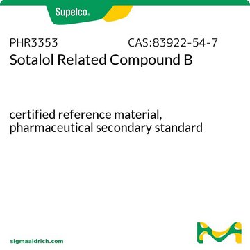 Sotalol Related Compound B certified reference material, pharmaceutical secondary standard