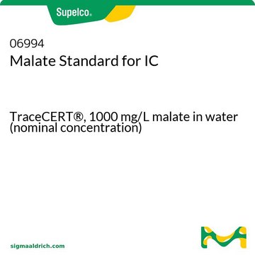 Malate Standard for IC TraceCERT&#174;, 1000&#160;mg/L malate in water (nominal concentration)