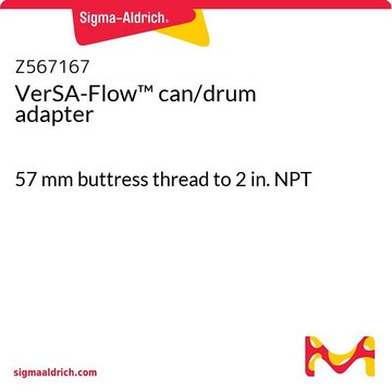 VerSA-Flow&#8482; can/drum adapter 57 mm buttress thread to 2 in. NPT