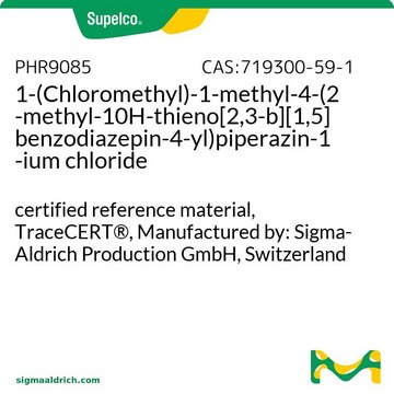 1-(Chloromethyl)-1-methyl-4-(2-methyl-10H-thieno[2,3-b][1,5]benzodiazepin-4-yl)piperazin-1-ium chloride certified reference material, TraceCERT&#174;, Manufactured by: Sigma-Aldrich Production GmbH, Switzerland