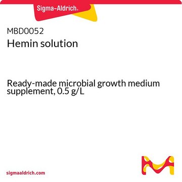 Hemin solution Ready-made microbial growth medium supplement, 0.5&#160;g/L