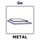 Germanium sheet, thickness 2.0&#160;mm, size 10 × 24&#160;mm, purity 99.999%