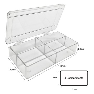 MTC&#8482; Bio MultiBox&#8482; for Western Blotting 4 compartments, L × W × D 38&#160;mm (1 1/2&#160;in.) × 71&#160;mm (2 13/16&#160;in.) × 28&#160;mm (1 1/8&#160;in.), for various gels including half-mini protein gels