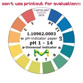 pH-indicator paper pH 1 - 14 Universal indicator roll L 4.8&#160;m , with color scale, pH range 1-14, graduations and accuracy accuracy: 1&#160;pH unit, MQuant&#174;