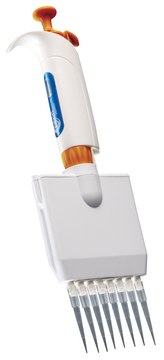 Pearl&#8482; Pipette adjustable, volume 5-50&#160;&#956;L, orange, 8-channel