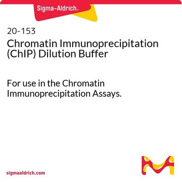 Chromatin Immunoprecipitation (ChIP) Dilution Buffer For use in the Chromatin Immunoprecipitation Assays.