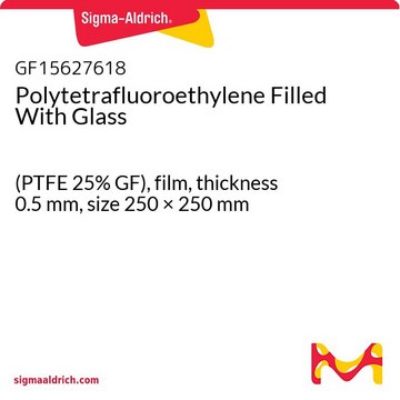 Polytetrafluoroethylene Filled With Glass (PTFE 25% GF), film, thickness 0.5&#160;mm, size 250 × 250&#160;mm