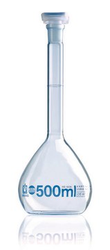 BRAND&#174; BLAUBRAND&#174; volumetric flasks, PE stopper, ISO class A, volume 10000&#160;mL, Boro3.3