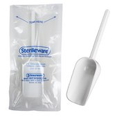 SP Bel-Art&#174; Sterileware&#8482; Sampling Scoop with Handle white polystyrene, nominal capacity 125&#160;mL (4&#160;oz), sterile, pack of 100&#160;ea (individually wrapped)