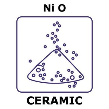 Nickel oxide powder, max. particle size 45 micron, weight 500&#160;g, green