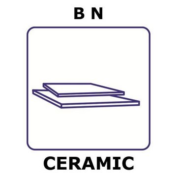 Boron nitride sheet, thickness 0.20&#160;mm, size 5 × 5&#160;mm, condition hot-pressed