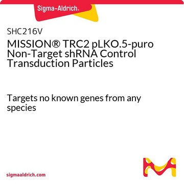 MISSION&#174; TRC2 pLKO.5-puro Non-Target shRNA Control Transduction Particles Targets no known genes from any species