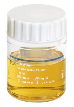 Tryptic Soy Broth Ready-to-use Bottles bottle capacity 275&#160;mL, bottle filling volume 135&#160;mL, closure type, white screw cap for wide neck, box of 6&#160;bottles