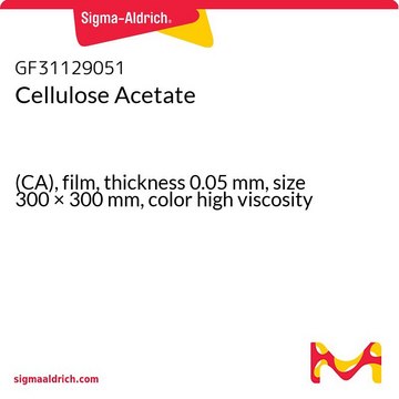 Cellulose Acetate (CA), film, thickness 0.05&#160;mm, size 300 × 300&#160;mm, color high viscosity