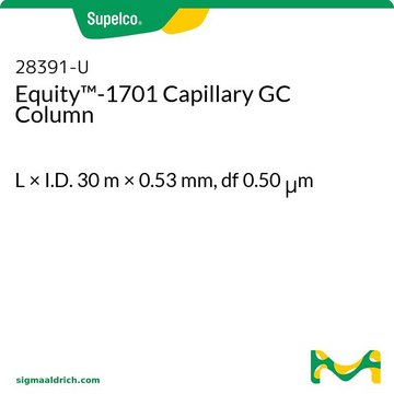 Equity-1701 Capillary GC Column L × I.D. 30&#160;m × 0.53&#160;mm, df 0.50&#160;&#956;m