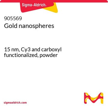 Gold nanospheres 15&#160;nm, Cy3 and carboxyl functionalized, powder