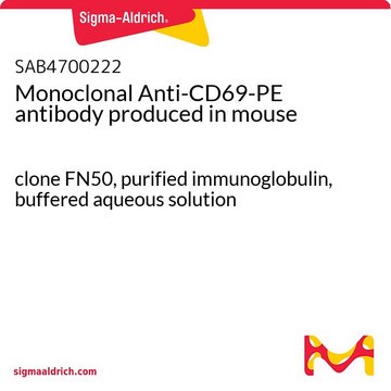 Monoclonal Anti-CD69-PE antibody produced in mouse clone FN50, purified immunoglobulin, buffered aqueous solution