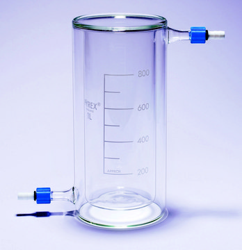 Pyrex&#174; Beakers, jacketed with PTFE screwthread 600&#160;mL