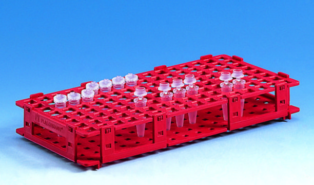 BRAND&#174; microcentrifuge tube racks, PP red