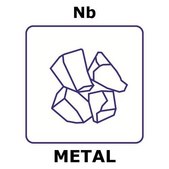 Niobium lump, 5&#160;mm max. lump size, weight 50&#160;g, purity 99.9%