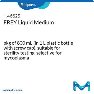 FREY Liquid Medium pkg of 800&#160;mL (in 1 L plastic bottle with screw cap), suitable for sterility testing, selective for mycoplasma