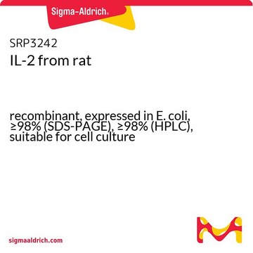 IL-2 from rat recombinant, expressed in E. coli, &#8805;98% (SDS-PAGE), &#8805;98% (HPLC), suitable for cell culture